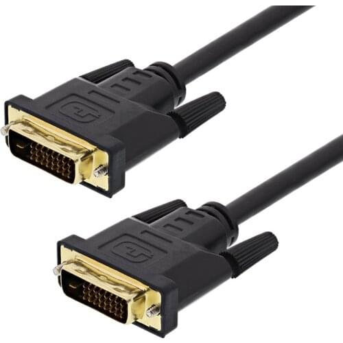 GREATLINK DVI-D 24+1 Dual Link Male to Male Digital Video Cable Gold Plated Support 2560x1600 for Gaming, DVD, Laptop, HDTV