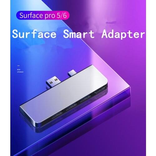 Surface Pro 4,5,6 Splitter HDMI Hub Mini DisplayPort Adapter HDMI 4K USB3.0 Hub 5Gbps TF SD Slot Ethernet RJ45 Converter