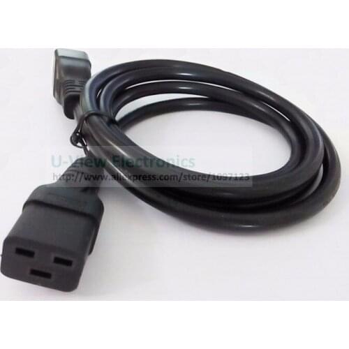 NCHTEK IEC Power Cable, PDU/UPS Power Cord C20 Male to C19 Female Cable, C19 to C20 Power Cable 1.8M/Free DHL Shipping/50PCS