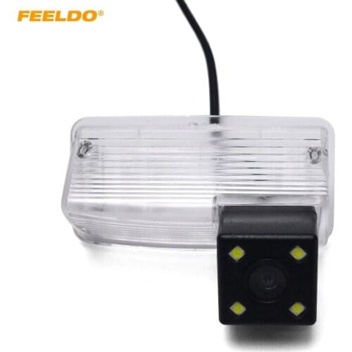 FEELDO Car Rear View Camera with LED light For Toyota Corolla E120/E130/Reiz(10~12)/Vios(03~08) Reversing Parking Camera #AM4103