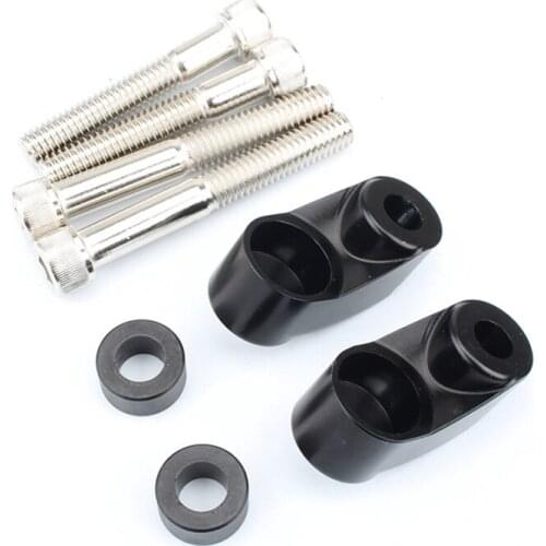 2pcs Black Motorcycle Front Turn light Bracket Kit For 39mm 49mm Sportster FXR FXD Dyna