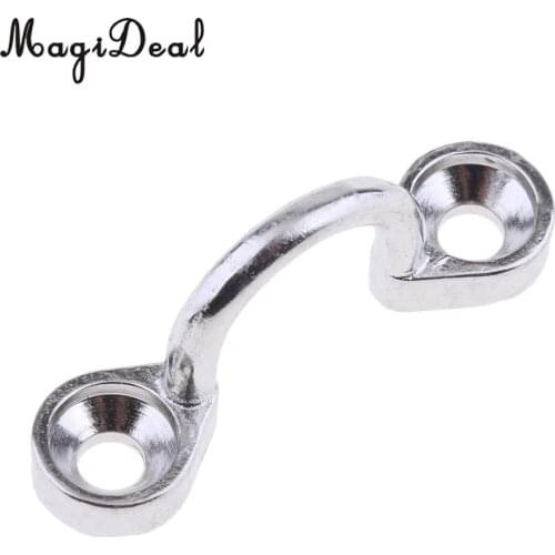MagiDeal Marine Stainless Steel Deck Loops Tie Down Pad Eye Strap for Canoe Kayak Rigging Boat Yacht Dinghy Parts Accessory