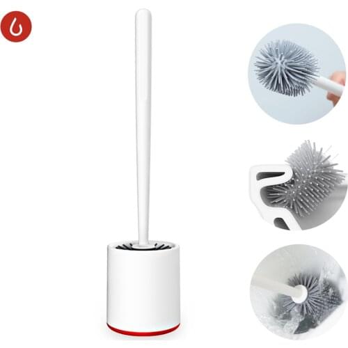 New Youpin Yijie TPR Vertical Storage Toilet Brushes and Holder Cleaner Set Silica Bathroom Cleaning Tool