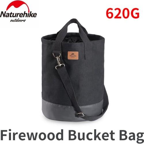 Naturehike Outdoors Firewood Bucket Bag Portable 34L Cloth Bag PVC Waterproof Camping Sundry Bag Accessories Storage Bag