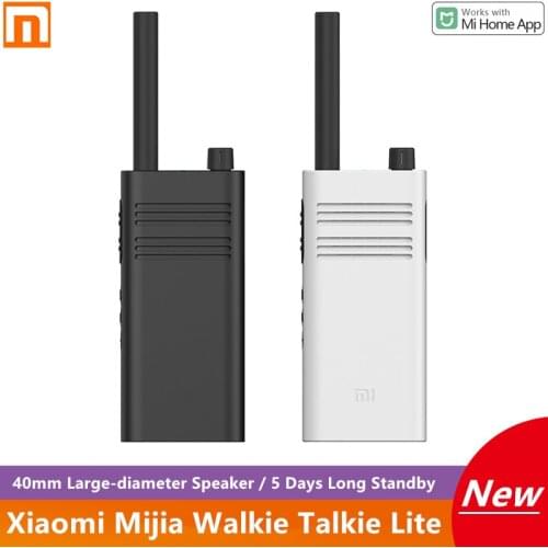 New Xiaomi Mijia Walkie Talkie Lite 40mm Large-diameter Speaker / 5 Days Long Standby Smart Phone APP Control For Outdoor