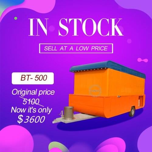 Promotion Boat Shape Retro Food Cart Hot Dog Trailer Coffee Cart Mobile Street Truck Hot sale