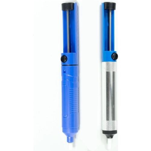 Manual desoldering pump aluminium solder sucker for PCB rework and repairs 190mm desoldering tool without solvents or heat