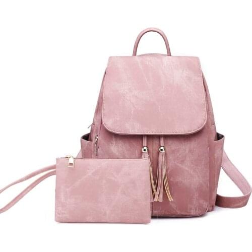 2020 New Trend Women Backpack Student Pu Backpack Mochila Feminina Bag Female Stylish Bags Rucksack Women Travel Mochila Escolar