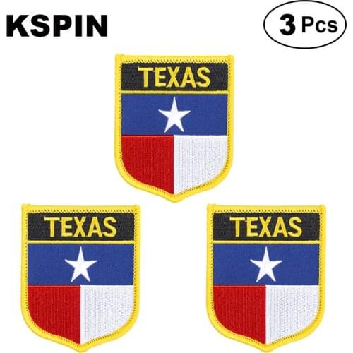 U.S.A Texas Shiled Shape flag patches national flag patches for Cothing DIY Decoration