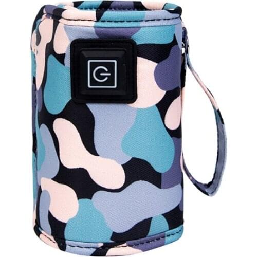 USB Baby Bottle Warmer Thermostat Food Heater Bag Feeding Bottle Heating Cover