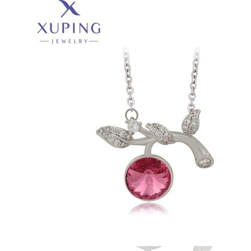 Xuping Jewelry Fashion New Arrival Crystals Pendant Necklaces for Women 40253