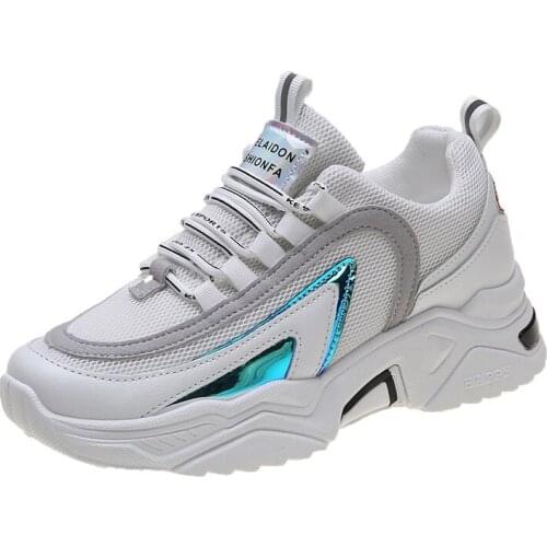 2020 New Spring Fashion Casual Women Sneakers Mesh Breathable Shoes Flat Platform Casual Shoes Female Trainers U13-92