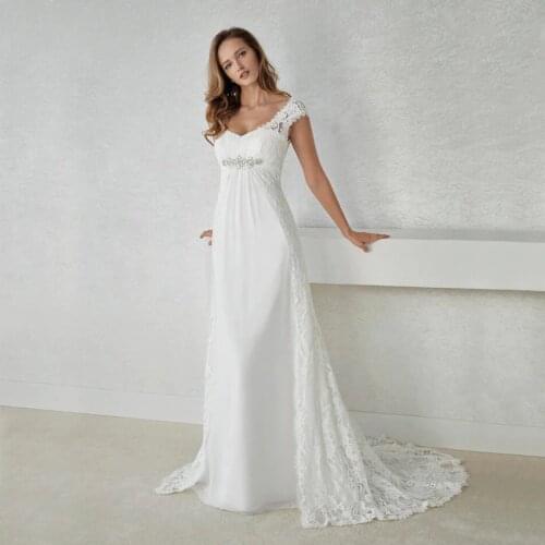 Women High Quality Fashion Elegant Lace Patchwork White Wedding Dress 2020 Sweetheart Dress Bride Dress Country Wedding Gowns