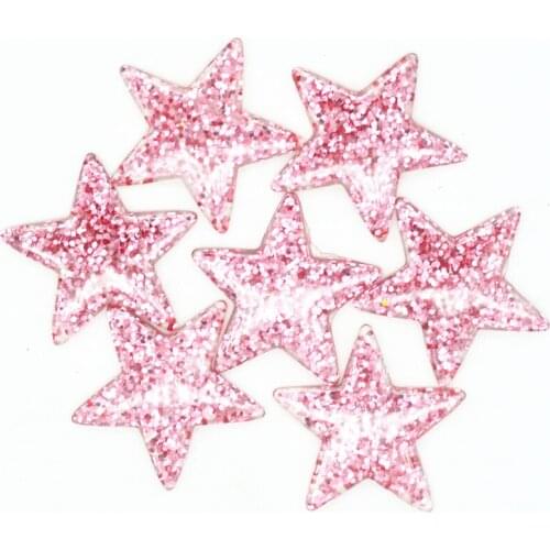 10PCS 36mm Purple Color Resin Shining Stars Cabochons|Resin Star Scrapbooking Embellishments|Hair Bow Center Accessories