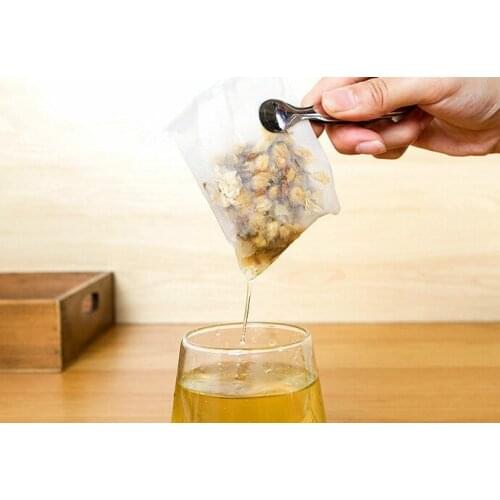 100pcs/set Non Woven Empty Tea Bags String Seal Filter Herb Loose Disposable Tea Bags Convenient Essential Tools KW 027