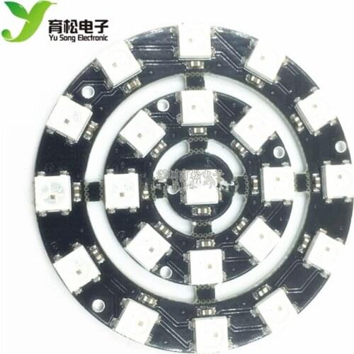 37-bit WS2812 5050 RGB LED development board with built-in full-color driver