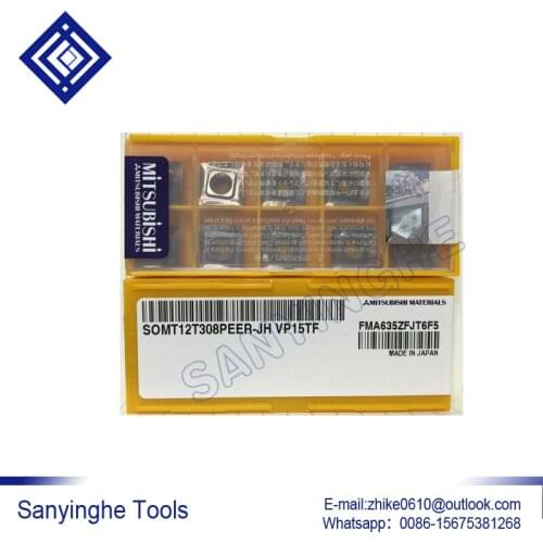 Free shipping high quality 50pcs/lots SOMT12T308PEER-JH VP15TF / SOMT12T308PEER-JH US735 cnc carbide turning inserts