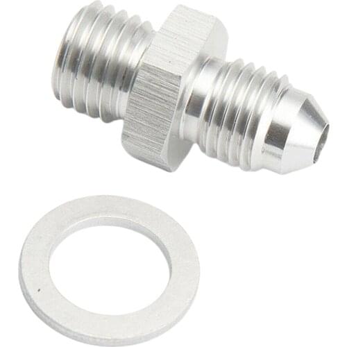 Turbocharger Oil Feed Adaptor M12x1..5 To AN-4 (4AN) For SAAB TD04L