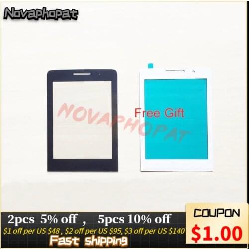 Novaphopat Black Front Glass Screen For Philips Xenium X5500 / X623 / E570 / E560 / X513 Outer Glass lens Panel