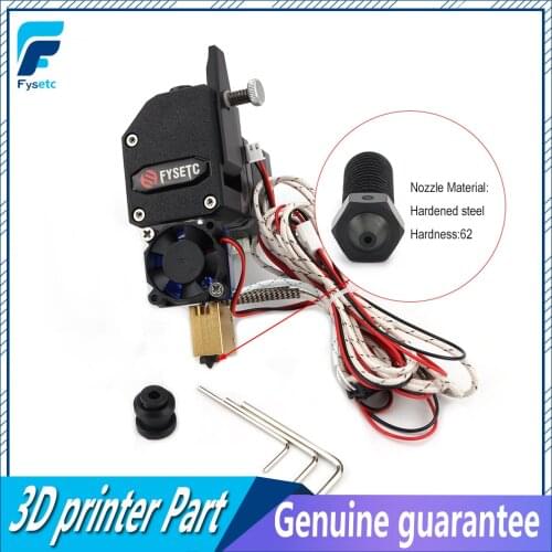 Black BMG Extruder Dual Drive Extruder With PT100 Sensor Harden Nozzle For Wanhao D9 CR10 Ender-3 Anet E10