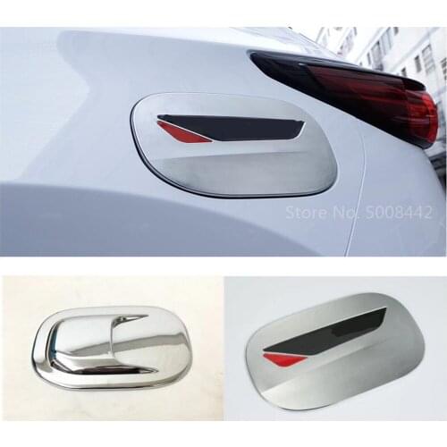For Mazda CX-5 CX5 2017 2018 2019 2020 Car Body Styling ABS Chrome Gas/Fuel/Oil Tank Cover Cap Stick Lamp Frame Trim