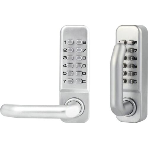 Double-sided Camelot Keypad Entry with Flex-Lock and Accent Levers, Satin Nickel