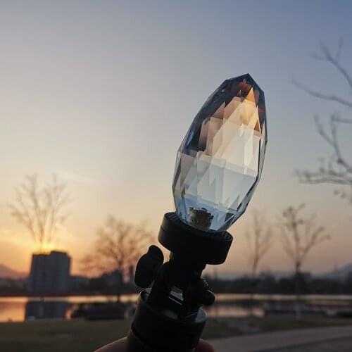 Faceted Clear Crystal Glass Prisms Camera Filter Glass photography Rainbow home Decoration Studio photo accessories
