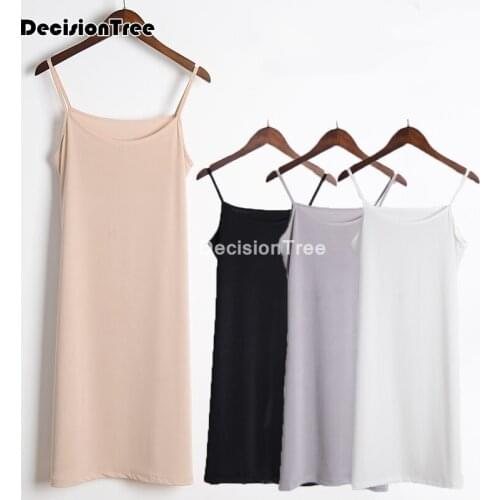 2021 full body slips womens clothing intimates slip sexy women underdress solid petticoat bodycon camisole intimates vest dress
