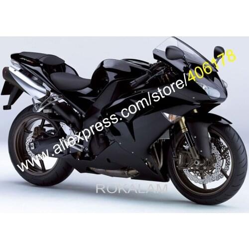 WorkBody For Kawasaki Ninja ZX-10R 2006 2007 ZX10R 06 07 ZX 10R Full Black Motorcycle Fairings (Injection Molding)