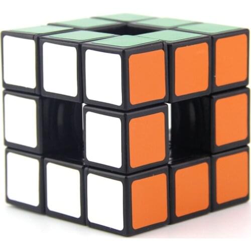 LanLan 3x3x3 Hollow Cube 3x3 Magic Cube Professional Magic Cube Puzzle Toy For Children Kids Education Toy
