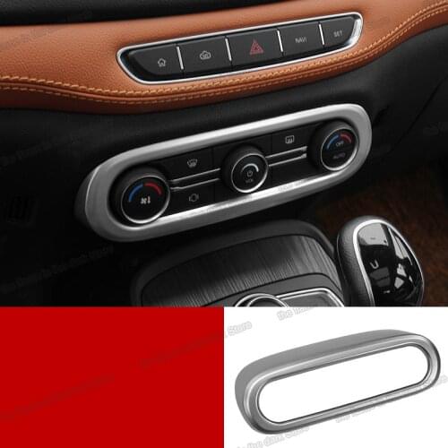 Lsrtw2017 for Chery Tiggo 7 Car Air Conditioning Button Frame Trims Decorative Interior Accessories 2016 2017 2018 2019 2020