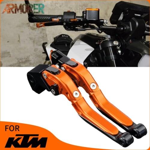 Motorcycle Accessories CNC Aluminum Folding Adjustable Brakes Clutch Levers For KTM 690 SMC 690 SMCR 2014 - 2021
