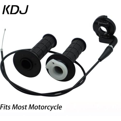 Motorcycle Grips 7/8" 22mm Hand Grip With Throttle With Twist Cable For ATV Quad Pit Dirt Bike Motocross Racing