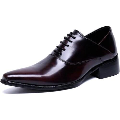 Pointed Toe Patent Leather Drss Shoes Men Oxfords British Youth Wedding Shoes Fashion Trendy Business Office Work Shoes 37-46