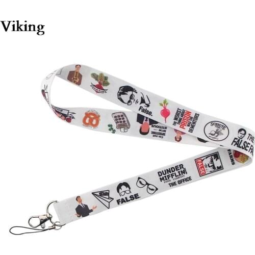 20pcs/set The Office TV Show Lanyards For Keys ID Card Phone Neck Strap Keychains USB badge Holder Phone Hang Rope Lanyard G0249