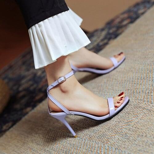 Designer Sandals for Women Gladiator Plus Size 30-50 High Heels Buckle Strap Sexy Summer Ladies Pumps Party Wedding Shoes257