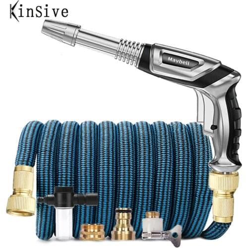 New Garden Hose High Pressure Washer Car Foam Pot Water Gun Flexible Magic Expandable Watering Hose Plastic Pipe Cleaning Tool