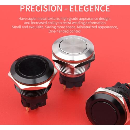 WD22mm Stainless Steel Switch Without Led Metal Push Button Switch