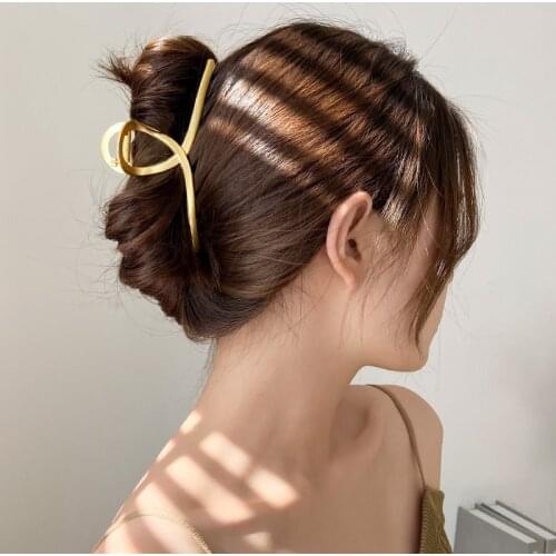 Women Metal Hair Claws Clips Barrettes Hair Accessories Headband Hairpins Ladies Hairgrip Headwear Girls Ornaments Crab Ponytail