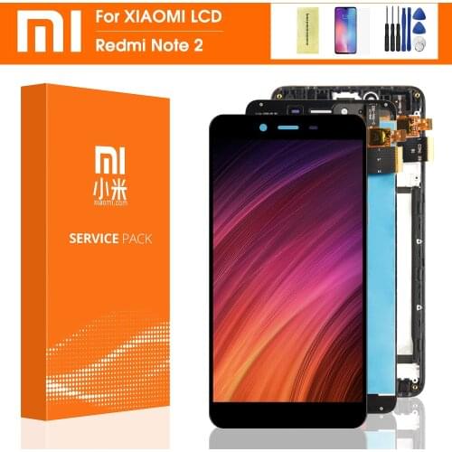5.5'' AAA Quality LCD For Xiaomi Redmi Note 2 LCD Display Screen With Frame Replacement For Hongmi Note 2 Digitizer assembly