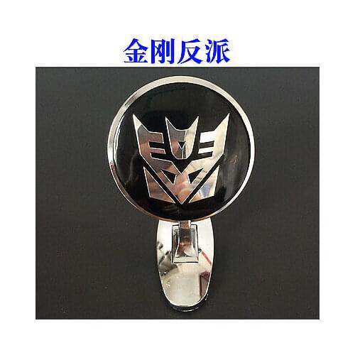 Car Metal Chrome Hood Ornament Badge Emblem Transformers Decepticon UniversalFit