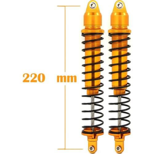 2 Pieces RC Car Upgrade Part Aluminum Alloy Oiled Shock Absorber(Al.) Traxxas TRA 7761 For 1/5 Scale Model X-MAXX Monster Truck