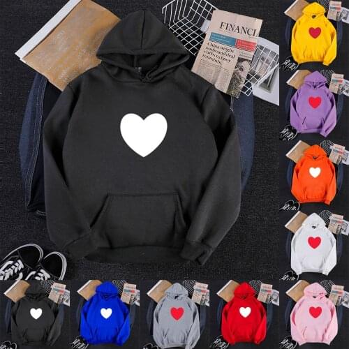 2020 Womens Autumn Winter Hoodie Sweatshirt Pullover Top Long Sleeved Comfortable Valentines Day Print Ladies Sweater Hoodie F