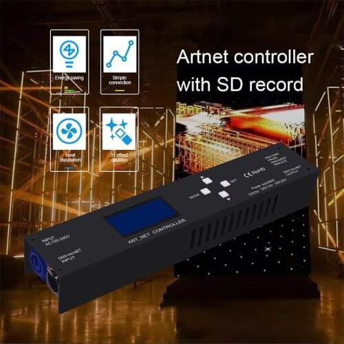 AC110-220V Build-in Power Supply Artnet controller ; output(680 pixels/one port) Madrix controller; for WS2812 WS2811LED Strip