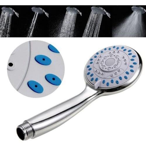 Chrome Plating Anti-limescale Home Bathroom Universal 5 Mode Function Handheld Shower Head B99
