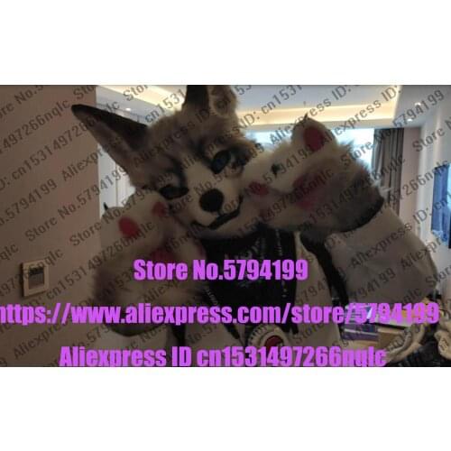 Customized Available REAL PHOTO dx0019 head CAT full sets husky dog Suit fursuit Costume fox Party Carnival Gift