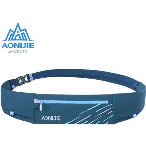 Aonijie W8105 Lightweight Comfortable Running Waist Bag Belt Hydration Fanny Pack Sports Pockets for Jogging Fitness Gym Hiking