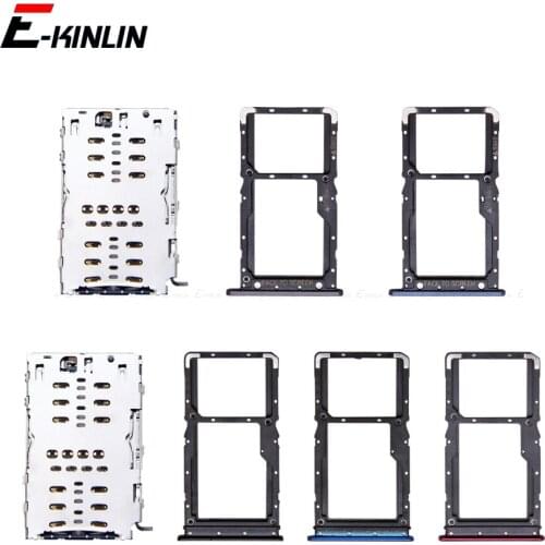 Sim Card / Micro SD Card Tray Socket Holder Slot Container Connector Adapter Reader For XiaoMi Redmi 7 Note 7 Pro PocoPhone F1