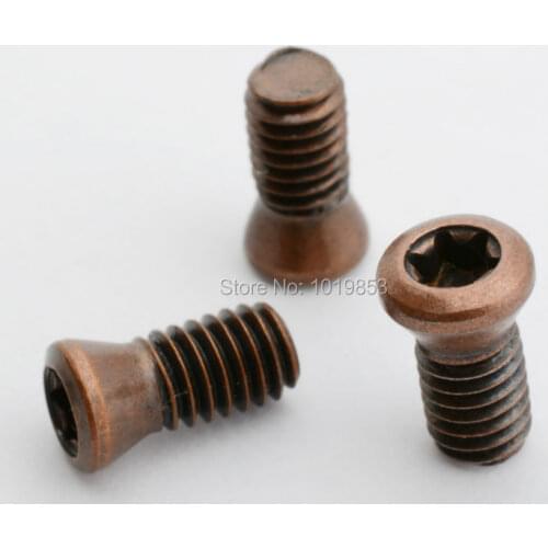 M3.5X10XD5.0 copper color carbide insert torx screws for Indexable CNC cutting tools