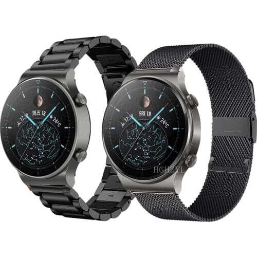 Metal Strap For Huawei Watch GT/GT2 46MM Honor Magic 2 Smart Band Bracelet Stainless Straps For GT 2 Pro Wristband Correa